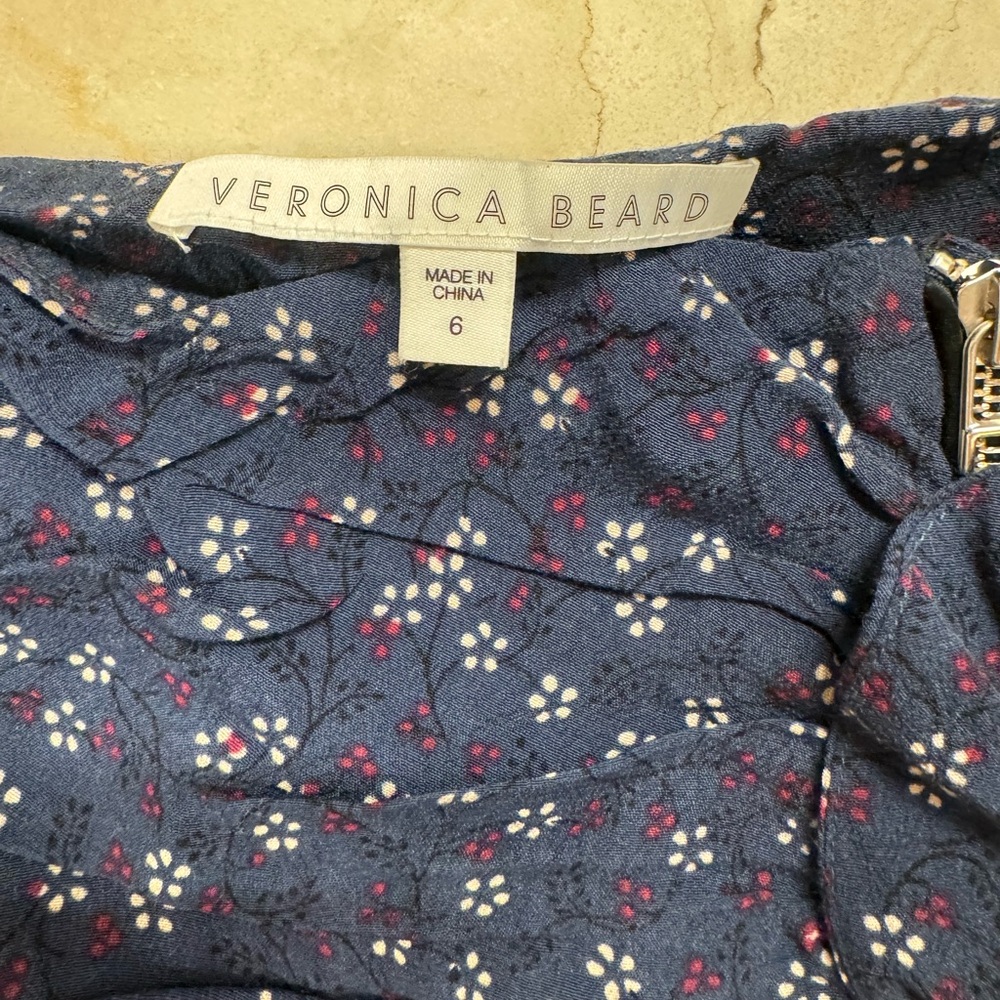 Veronica Beard Blue Floral Dress